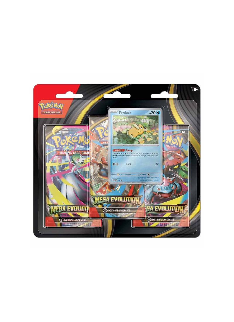 (PRE-ORDER) Pokemon TCG - Mega Evolutions - 3 Pack Blister