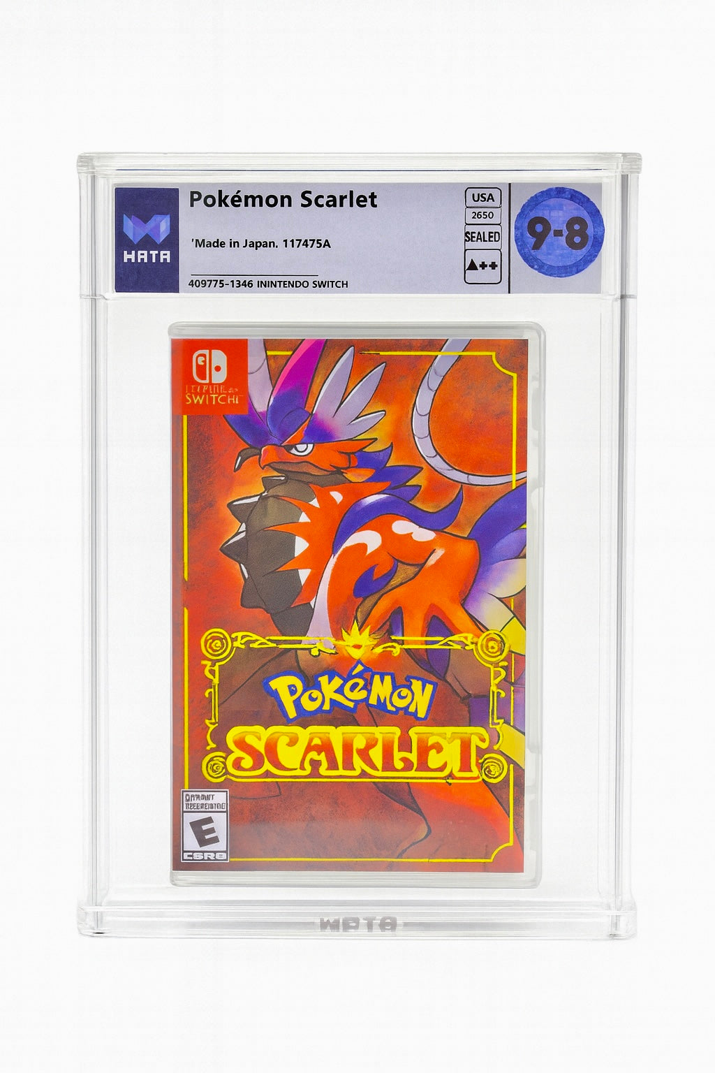 WATA 9.8 (A++) - Pokemon Scarlet (1st Print) - Nintendo Switch