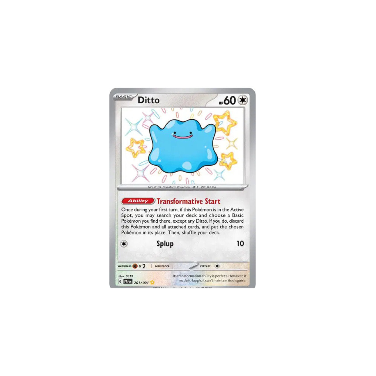 Ditto - (SV - Paldean Fates) - Shiny Rare (201/091)