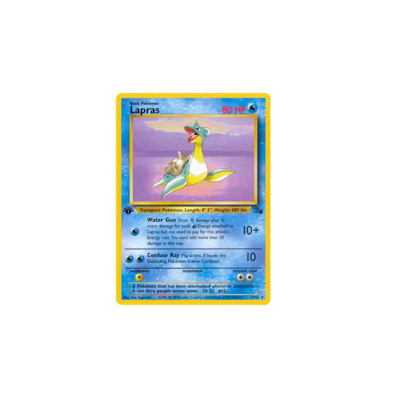 Lapras (First Edition) - Fossil (25)